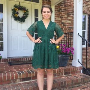 Green Lace Dress